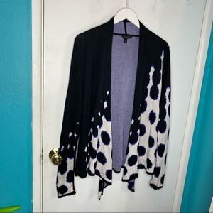 Soma amazingly soft printed waterfall style cardigan